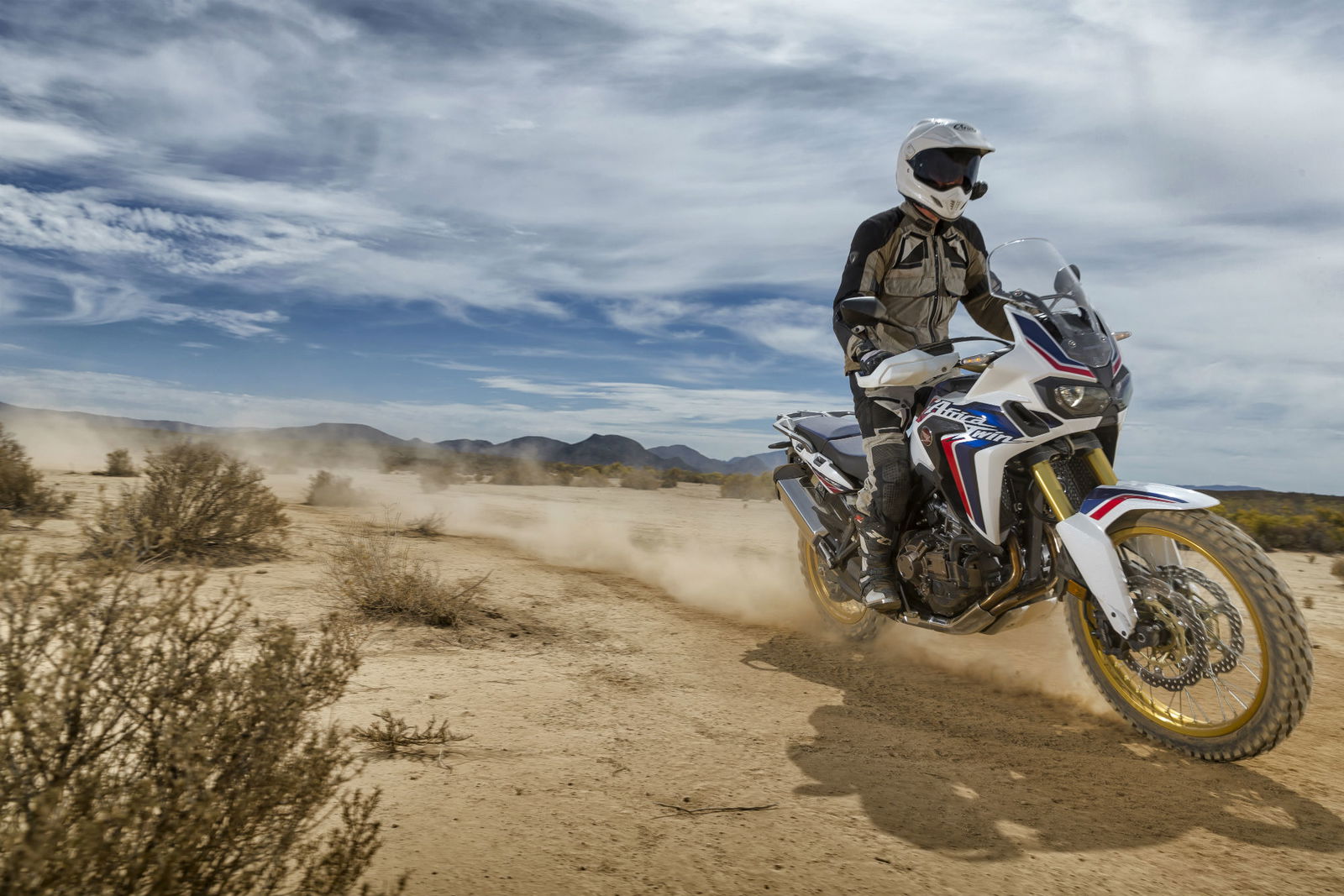 Honda Africa Twin on-board trail ride